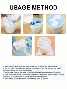 1Pc 3D Hand Mold Casting Kit - Create Unique MemoriesPersonalized Handprint Footprint Souvenir,Create A Unique Keepsake With Our DIY Plaster Statue Hand CastingKit - Baby Keepsake Hand Casting Kit - Plaster Hand Molding Casting Kit For Infant Hand & Foot Molding - Baby Casting Kit For First Birthday, Christmas & Newborn Gifts. ﻿