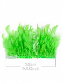 1件羽毛袖口/羽毛臂环/歌舞女郎腿部装饰手镯，适合狂欢节派对、角色扮演、舞台表演服装、万圣节 - 多色 - 查看 3