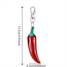 2Pcs/Set Red Pepper Permanent Match Lighter, Reusable 10,000 Times, Key Chain Match Lighter, Portable Design, Suitable For Outdoor Camping, Hiking, Daily Use, Is A Great Choice For Father's Day, Christmas, Birthday Gifts. - 紅色 - 查看 8