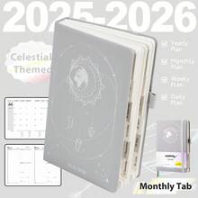 2025-2026 年每周和每月计划笔记本，8*6 英寸，204 页，螺旋装订每日计划整理器，提高工作效率，适合返校和办公室 - A5 - 查看 20