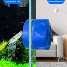 1pc A Small Magnetic Fish Tank Brush With Double-Sided Cleaning And Algae Scraping Functions, Suitable For Fish Tank Cleaning Tools