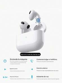 Pro5 Bluetooth Headphones Wireless Earbuds, Lossless Audio - Quality Guarantee, Bluetooth 5.3, Ultra-Long Battery Life Compatible With IOS/Android - White - View 2