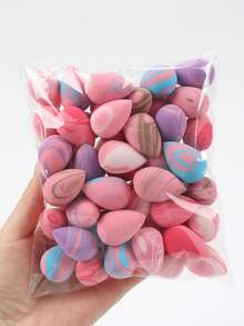 10/20/30/50/100个迷你化妆海绵，粉底美妆蛋，适用于液体、膏状和粉状产品，打造完美妆容，多色可选，不含乳胶，干湿两用，适合所有肤质，可用于化妆、家居装饰、梳妆台、旅行、卧室等场合，是化妆的理想之选。产品标签：粉扑、美妆蛋、散粉扑、化妆海绵、圣诞礼物、化妆工具、便宜好物、礼品、女士礼品、圣诞礼物、赠品、旅行必备。 - 彩色 - 查看 6