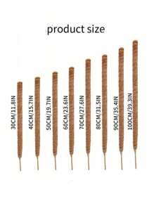 1pc/2pcs DIY Bendable Plant Support Poles, Flexible Moss Poles, Free-Form Climbing Vine Poles, Used To Support Plants, Monster Plants, Climbing Plants, Indoor Plants, Flowers, And Potted Plants With Stakes And Brackets, Spring Decoration