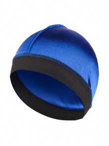 1/2/4/10 Stücke Pack modische, dehnbare, seidig-wellige Beanie, multifunktionale Sport- & Schlafmütze für Herren, geeignet für Radfahren, Laufen und Duschen - Verschiedenfarbig - Übersicht 15