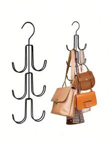 1pc Metal Wardrobe Organizer Hanging Hooks, Multi-Layer Garment Rack, Lacquered Finish, Heavy Duty Storage Organizer Suitable For Bags, Scarves, Belts And Accessories - Space Saving, Non-Slip Design, Multifunctional Closet Hangerbedroom,Organizer,Organiser,Home Storage,White T Shirt Women,Black Pants Women,Ladies Winter Clothes,Dress,Winter Clothes For Ladies,Elegant Woman Dresses,White Shirt For Ladies,Long Sleeve,White Jumpsuit For Women,Spring Dresses For Women,Spring Outfits For Women,Spring,Spring Clothes,Minimalist,Summer Tops