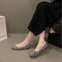 Zapatos planos de alto valor facial en primavera y verano, suelas suaves femeninas no están cansadas, pies Fairy Wind zapatos individuales, Bailarinas de mujer - Plateado - Ver 2