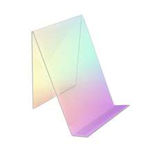 1pc Acrylic Bookshelf, Transparent Book Stand, Book Holder, Minimalist Creative Student Book Display Rack - Multicolor - View 8