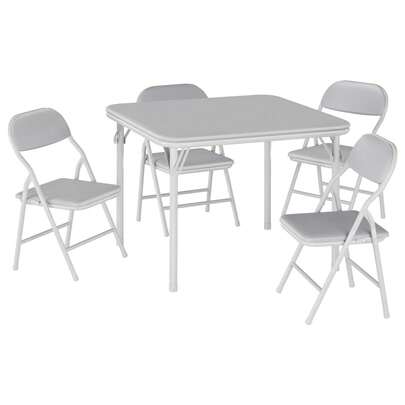 Juego de Mesa y 2 Sillas Plegables para Niños 2-6 Años | Set de Actividades con Patas Antideslizantes | Ideal para Comedor, Guardería, Aula y Espacios Pequeños