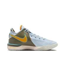 Nike LeBron NXXT Gen EP, Round Toe Lace-Up Low-Top Basketball Shoes, Men's, Blue And White - Blue and White - View 2