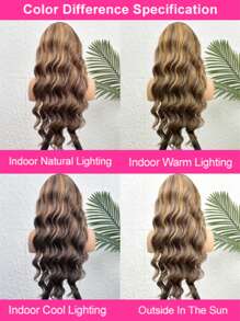 30 Inch Highlight Lace Front Wigs Human Blended Hair 4/27 Ombre Honey Blonde Wigs For Women 13x4 Frontal Lace HD Transparent Lace Wig 200% Density Colored Blended Hair Wig Pre Plucked Wig With Baby Hair - S4/27 - View 10