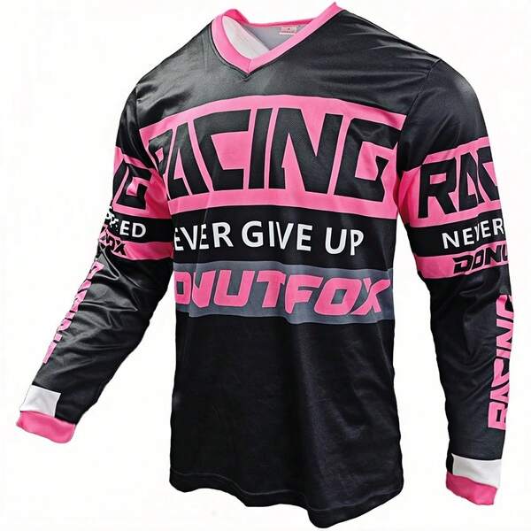 DONUTFOX Ropa de descenso para hombre 2025 DONUTFOX Jersey Enduro Motocross Camiseta MTB Moto DH Racing Bicicleta Sudadera Ciclismo Bicicleta de montaña BMX