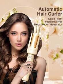 XBJ Curling Iron, 32mm Hair Curler, With Constant Temperature, Long-Lasting Styling Effect Hair Tools Heat, And It Won't Damage The Hair. It Also Prevents Scalding. It Is Suitable For Both Home And Travel Use And Can Create A Variety Of Hairstyles. Cruise Essentials Travel Essentials  Hair Care Hair Stuff.It Is A Fully Automatic Hair Curler. - 查看 10