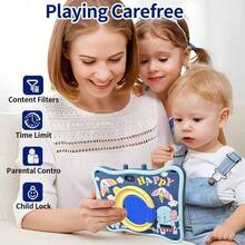 4GB RAM + 64GB ROM / Tableta de 7 pulgadas / Procesador Quad-Core 1.3GHz / Android 13 / Pantalla IPS HD 1280x800 / Cámara 2MP+5MP / Batería 4000mAh / WiFi, Control Parental, Educación, Juegos / Plástico ABS + Silicona, Tableta Educativa (Incluye: Caja de Empaque, Cable de Datos, Manual, OTG, Aguja para Tarjeta SIM)