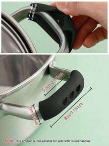 1/2/6件装硅胶锅柄套，硅胶材质，防烫锅柄盖，耐高温耐磨，隔热套，创意镂空心形设计，防烫防滑锅柄保护套，厨房小工具，厨房用品，适用于煎锅、烤盘、砂锅、蒸锅、汤锅、隔热垫、厨房配件 - 彩色 - 查看 8