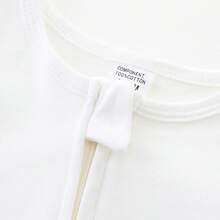 Organic Cotton Long Sleeve Zipper Footie 0~12MHalloween Christmas New Year - 黑色 - 查看 10