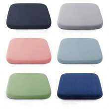 1pc 4D Memory Foam Seat Cushion, 4cm Thick, Super Soft Ergonomic Design, Breathable, Suitable For Office Chairs And Car Seats, Home/Office Dual Use, Polyester Fabric, Comfortable, Contoured To Body Shape, High Density Foam, Ideal For Professionals Using Desks And Chairs. - Multicolor - View 4
