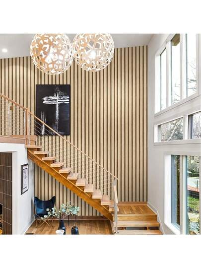 Roll Of Textured Vinyl 3d Wand Stickers Waterproof Self Adhesive Wallpaper.Natural Wood Texture, Easy To Clean Detachable, Directly Matches DIY Home ation, Ceilings, Partitions Curved Paper Room Wallpaper Bedroom Kitchen view 6