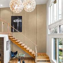 1卷纹理乙烯基3D墙贴 - 防水自粘墙纸。天然木纹，易于清洁和移除，适用于DIY家居装饰、天花板、隔断和弧形墙贴。墙纸、墙面装饰、房间装饰、墙纸贴纸、卧室装饰、厨房装饰