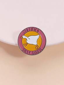 1 Piece Of Cartoon Goose Brooch, Fun And Versatile Badge, Clothing Bag, Hat Accessories, Gift For Good Friends - Big Goose - View 5