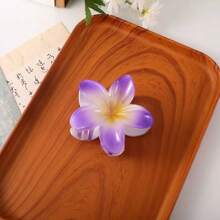 Set de 3 piezas de ganchos para el cabello de mujer con diseño floral de color degradado, de diseño elegante y sencillo, adecuados para uso diario, fiestas, trabajo, vacaciones, peinados, trenzados, maquillaje, y que combinan con la ropa y otros accesorios de moda