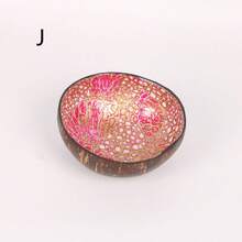 1pc Coconut Shell Candy Bowl Holder, Decorative Salad Bowl - Natural Coconut Shell Bowl Storage Bowl - Candy Container Nut Rack, School Supplies, Back To School - Brown - View 19