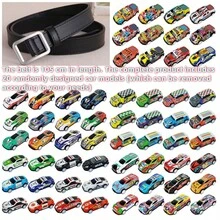 1 pieza. Disfraz de Halloween. Cinturones de coche coloridos para fiestas (desmontables y jugables) (incluye 20 coches aleatorios), cinturones de nicho de dopamina, cinturones versátiles, cinturones llamativos para niños, cinturones de fiesta, cinturones personalizados, atuendos personalizados, regalos para papá, regalos para mamá