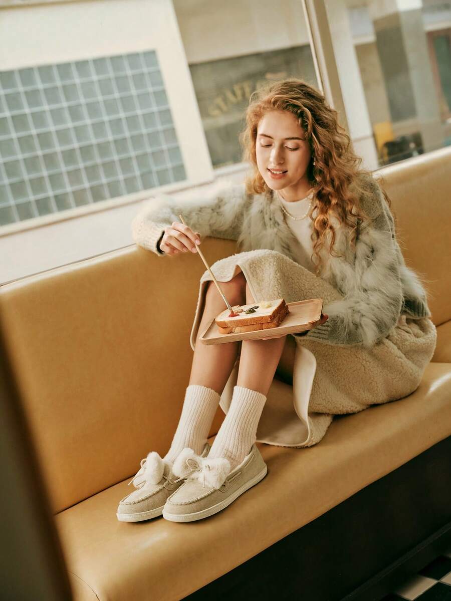 Zapatos deportivos de moda casual de SKECHERS con suela gruesa y plataforma retro, adecuados para estudiantes, regalos de cumpleaños, traslados de empleados, senderismo, ocio al aire libre, 167700 - Albaricoque - Ver 1