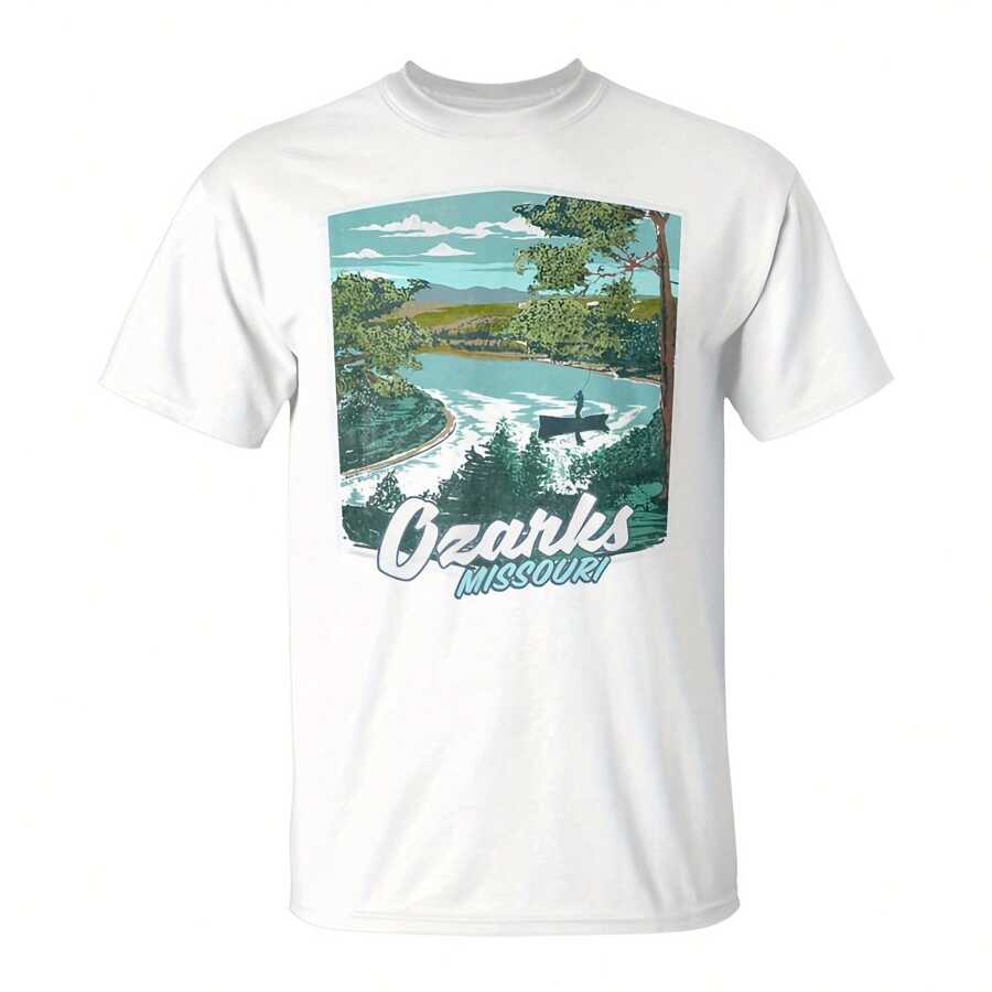 Y Misuri Ozarks Rr Scene T-Shirt45276220g Cream-Colored Cotton T-Shirt, Thick And Ft, With Warm Hues Like Freshly Baked Ke. The Loose And Comfortable Tailoring Is Convenient To Move Freely In The Kitchen. Printed On The Chest Of A Like Kitchen Scene Illustration Flour Bags, Egg Beaters, Rolling Pins And A Plate Of Cookies To Be Baked, Simple Lines, Color Healing. This T-Shirt Is Dedited To All Those Who Love To Create Happiness With Dessert, Suitable For Rainy Afternoon, Accompanied By The Aroma Of Oven, Enjoy The Quiet And Satisfaction Of Homemade Food.