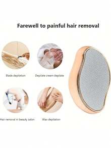1pc Crystal Leg Hair Remover, Unisex, Reusable, Painless Exfoliating & Hair Removal Tool, Magical Leg Hair Cooler, Also Suitable For Back, Arms And Legs - Multicolor - View 10