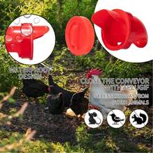 DIY Automatic Poultry Feeder Kit, Including 4 Plugs And 1 Hole Saw, Weather-Resistant Reusable Gravity Chicken Feeder Set For Buckets, Drums, Boxes, Troughs