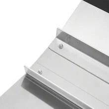 OUKANING ZhdnBhnos Aluminum Threshold Portable Ramp Supporting Frame Non-Slip Surface Bridge Threshold For Wheelchairs - Black and Silver - View 5
