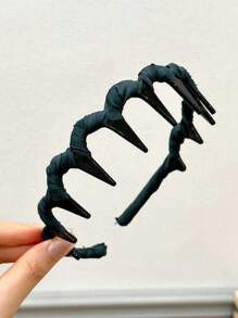 1pc Vintage Velvet Wavy Pearl Headband, High Crown Anti-Slip Toothed Facial Wash Hair Tie, Hair Clip, Hair Tie, Hair Accessory, Suitable For Everyday Wear, Hair Band, Hair Hoop, Hair Accessories ,Head Piece