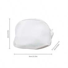 1 pieza Bolsa de malla para la colada, adecuada para zapatos y otros artículos, bolsa de viaje para zapatos duradera, lavable a máquina, con cremallera, también se puede usar para calcetines, sujetadores, ropa interior, medias, multiprotección, adecuada para viajes y uso doméstico, artículos del hogar, artículos de primera necesidad - Multicolor - Ver 8