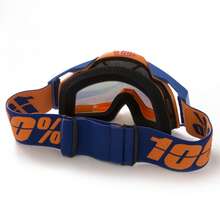 Motorcycle Goggles, Adjustable Strap Windproof Scratch Resistant Ventilated For Sports Cycling Snowboard - Màu Cam cháy - Xem 3