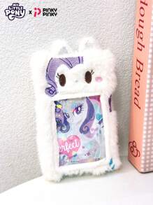 MY LITTLE PONY Girls' Plush Card Holder Card Cover Unicorn & Rainbow Dash Cute Campus ID Wallet With Decorative Keychain, Meal Cards, Document Set, Student's Good Item Fashion Decoration For Christmas Gift For Holiday For Women & White-Collar Workers - Multicolor - View 9