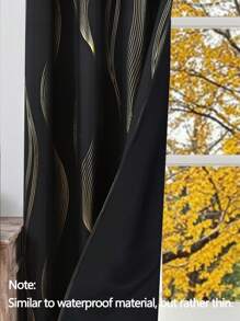 1/2pcs High Shading Silver-Plated Curtain FabricBlackout Curtains Thermal Insulated Lined Window, With Marble Texture Decorative Curtain Board, Grey For Living Room, Bedroom, Kitchen, Bathroom, Home Decor(Similar To Waterproof Material, But Rather Thin) - Solid Color - View 16