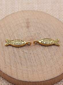 15 件/袋 20x6 毫米鱼形吊坠，适用于 DIY 珠宝制作 DIY 耳环、项链、手链、钥匙扣制作