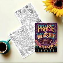 Christian Verse Coloring Book - Featuring Uplifting Christian Praise And Worship Quotes Paired With Beautiful Floral Designs, Providing Spiritual Comfort And Creative Enjoyment. A Perfect Gift For Adults To Relieve Stress And Relax. - Coloring Book - View 6