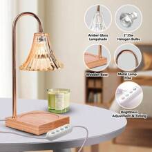 Fragrance Candle Warmer Lamp,Electric Candle Warmer With Timer & Dimmer,Mom Christmas Birthday Gifts For Women, House Warming Gifts New Home Bedroom Decor