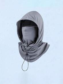 男女通用冰丝遮阳巴拉克拉法帽 - 防紫外线骑行全脸罩 - 透气、无缝、可调节颈围围巾，带抽绳，户外摩托车骑行钓鱼头饰帽子，带挂耳，女士防晒面罩，男士骑行风帽，男女通用透气面罩，适合户外活动、旅行、徒步旅行、滑雪、骑自行车 - 彩色 - 查看 11