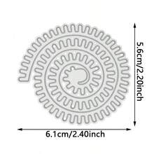 Bộ 9 khuôn cắt kim loại, khuôn cắt hình hoa các loại, dụng cụ thủ công làm thiệp giấy DIY để cắt, dập nổi, dự án trang trí nhà cửa, làm bằng thép cacbon - Bạc - Xem 12