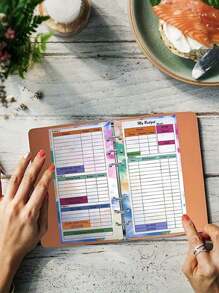 82 Sheets Budget Planner Refill With Binder Pocket, Rulers, And 6-Hole Loose Leaf Paper - Monthly And Weekly Pages Included Back To School