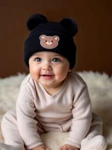 针织新生儿帽子儿童无檐小帽女童男童婴幼儿配饰儿童帽子弹力0-3岁幼儿女孩男孩帽子 - 彩色 - 查看 3