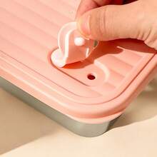 Caja de almuerzo portátil de acero inoxidable 304, caja bento hermética a prueba de fugas para ensalada de frutas, recipiente de almacenamiento de alimentos resistente al frío y al calor, caja conservadora de frescura, contenedores de almuerzo de gran capacidad, aptos para refrigerador y microondas, adecuados para uso estudiantil y adulto en la escuela, la oficina, campamentos al aire libre, picnics y viajes