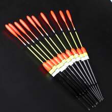 FTK 10pcs Set 0.0529 Oz/0.0705 Oz/0.0882 Oz Fishing Float Set, Mixed Size Carp Floats, Black And Yellow Colours - Multicolor - View 2