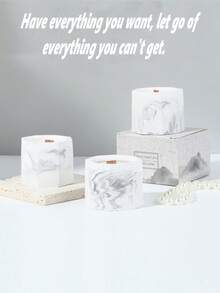 1pc Nordic-Style Scented Candle, Marble Wax, Suitable For Soy Candles, Candle Centerpiece, Winter Gift, Aromatherapy Candle, Candles Home Decoration, Christmas,Birthday Candles