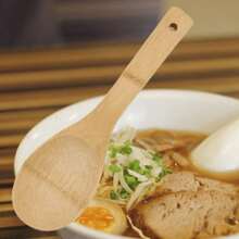 Cuchara de sopa de bambú - Marrón Chocolate - Ver 2