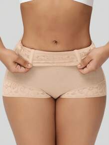 1 pieza Shorts moldeadores de mujer de cintura alta con control de barriga y levantamiento de glúteos, antideslizantes, aptos para uso diario y deportes