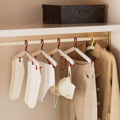 2 piezas Tendedero plegable y ajustable portátil con múltiples ganchos y pinzas para uso doméstico y de viaje, diseño compacto y ahorrador de espacio, versátil tendedero de lavandería para perchas, organizador de viaje, secador de armario, sistema de secado plegable ligero y duradero, perfecto para apartamentos y dormitorios, viajes de camping y estancias en hoteles, mejorando la organización del armario, la eficiencia de la lavandería en el apartamento, la planificación de la lavandería de viaje y el secado compacto de prendas en cualquier lugar